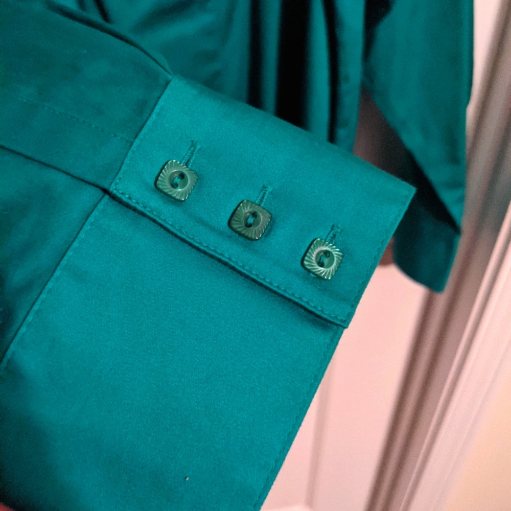Lane Bryant jewel tone button up blouse